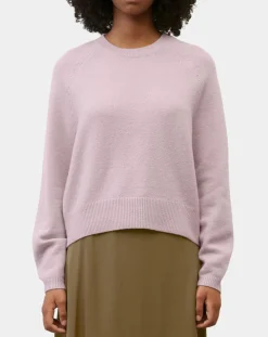 Hot Marc O'Polo Pull en Laine mélangée manches raglans violet clair