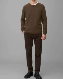 Marc O'Polo Pull en Laine mélangée marron