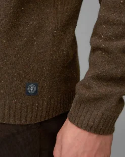 Marc O'Polo Pull en Laine mélangée marron