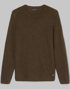 Marc O'Polo Pull en Laine mélangée marron