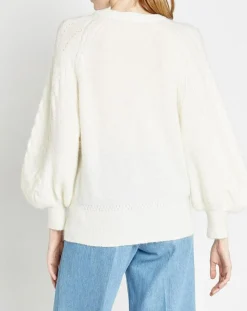 Best Caroll Pull en Laine mélangée Natalia écru