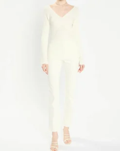 Femme Zapa Pull en Laine mélangée Nelia écru