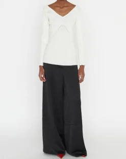 Femme Zapa Pull en Laine mélangée Nelia écru