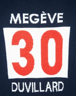 Homme Duvillard Pull en Laine mélangée Philip bleu foncé