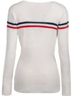 Online Duvillard Pull en Laine mélangée Pomme blanc