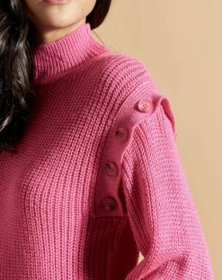 Online Belair Pull en Laine mélangée Pop rose