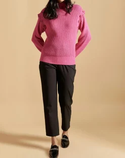 Online Belair Pull en Laine mélangée Pop rose