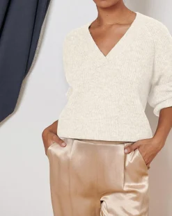 Discount Garance Paris Pull en Laine mélangée Tinsley écru