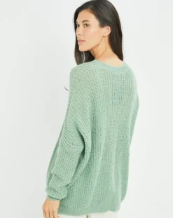 Best Lauren Vidal Pull en Mohair mélangé Anouk vert