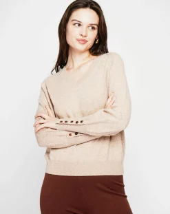 Cachemire & Jo Pull Heloise nougat