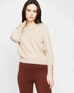 Cachemire & Jo Pull Heloise nougat