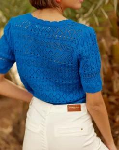 Femme La Petite Etoile Pull Indiana bleu