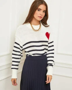 Femme Alice & Charlotte Pull Jeanne marine