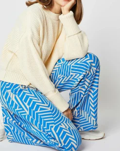 Femme An'ge Pull Julie en Laine mélangée écru