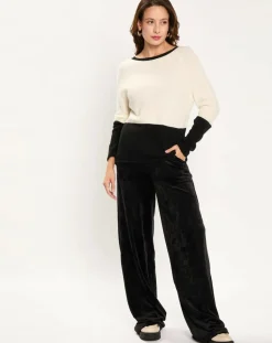 Femme Lauren Vidal Pull Léa écru/noir