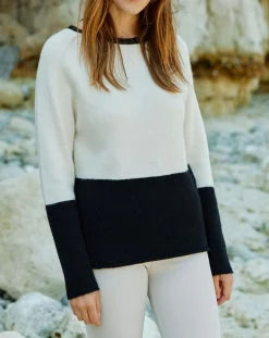 Femme Lauren Vidal Pull Léa écru/noir