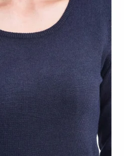 Sale Assuili Pull Laure bleu nuit