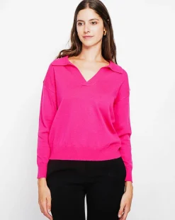 Femme Assuili Pull Laurence fushia