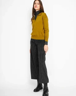 Assuili Pull Laurence vert olive