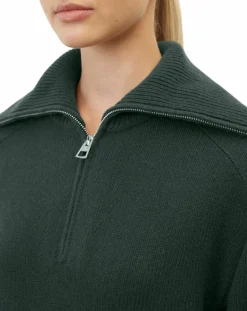 Online Marc O'Polo Pull long en Laine mélangé vert foncé