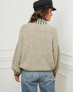 Femme L'Armoire de Suzette Pull Lou taupe