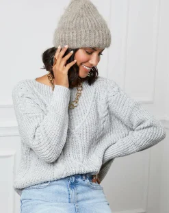 Outlet L'Armoire de Suzette Pull Louise gris