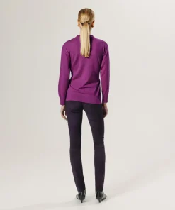 Femme Rodier Pull Madeleine 100% laine cache-coeur rose fuchsia