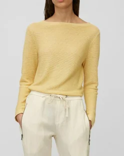 Sale Marc O'Polo Pull maille 100% Lin jaune