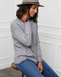 Best Soft Cashmere Pull Margaux gris