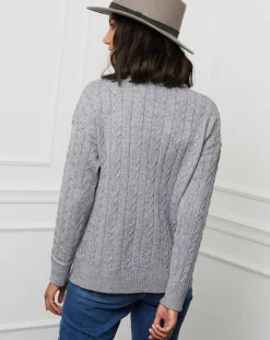 Best Soft Cashmere Pull Margaux gris
