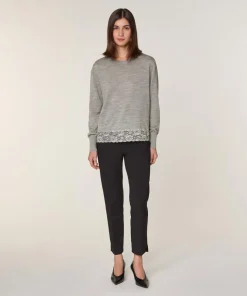 Discount Rodier Pull Marie Lou 100% Laine gris foncé