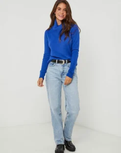 Femme Soft Cashmere Pull Marie royal