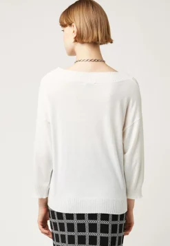 Femme Rodier Pull Marie-Chantal ample blanc écru