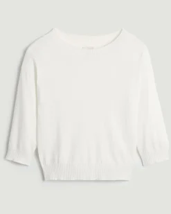 Femme Rodier Pull Marie-Chantal ample blanc écru