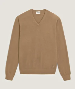 Sale Rodier Pull Marius 100% Laine beige foncé
