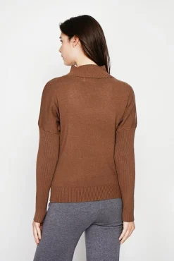 Femme Cachemire & Jo Pull Mathilde marron