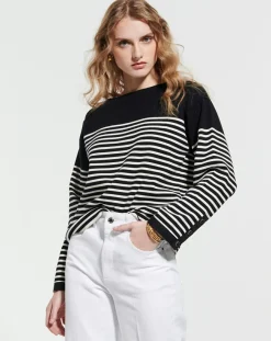 Femme Zapa Pull Nautical rayures