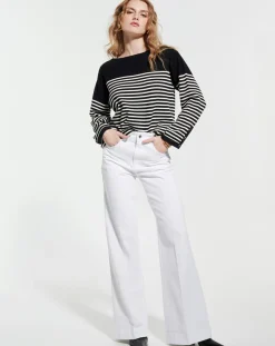 Femme Zapa Pull Nautical rayures