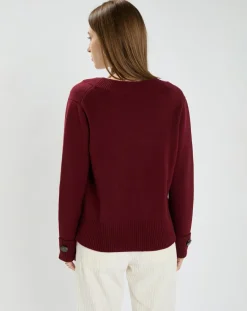 Femme Zapa Pull Nin bordeaux