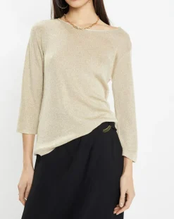 Femme Zapa Pull Nora doré