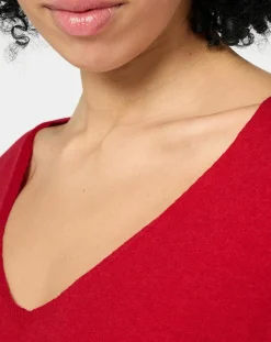 Femme Yerse Pull O-Bondi rouge