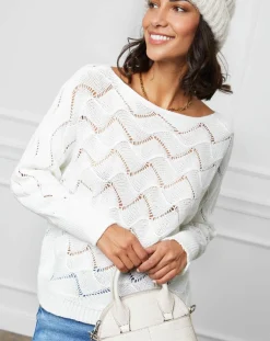 Femme L'Armoire de Suzette Pull Olivia blanc