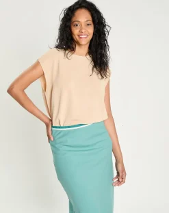 Discount Lauren Vidal Pull Perle beige