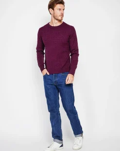 New Cachemire & Jo Pull Pierre bordeaux