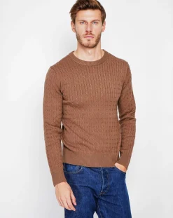 Homme Cachemire & Jo Pull Pierre marron