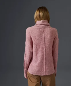 Femme Rodier Pull Romi col amovible bois de rose