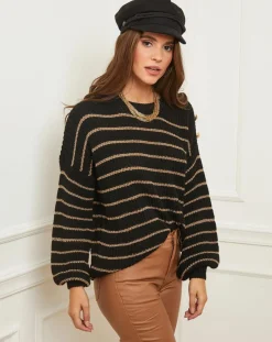 Femme L'Armoire de Suzette Pull Rosa noir