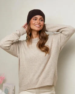 Sale Soft Cashmere Pull Rose beige