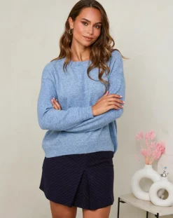 Femme Soft Cashmere Pull Rose indigo