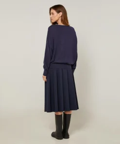 Femme Rodier Pull Roxane 100% Laine mélangée bleu denim